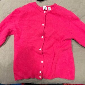 Vintage Gap Hot Pink Angora and Lambswool Cardigan